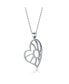 Фото #2 товара Sterling Silver Cubic Zirconia White Gold Plated Lovely Heart Pendant