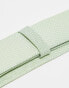 ASOS DESIGN tie with texture in sage green