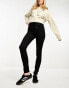 Monki Oki high waist skinny jeans in black