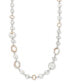 ფოტო #1 პროდუქტის Hammered Two-Tone Necklace, 41" + 3" extender, Created for Macy's