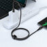 Kabel przewód w oplocie USB-C 60W 20V 3A 1.2m czarny