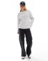 Фото #2 товара ASOS DESIGN slash neck long sleeve stripe t-shirt in black and white