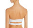 Фото #2 товара Jade Swim Womens Eva Strapless Bikini Top Swimwear White Size XS