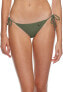 Фото #1 товара Body Glove 188651 Womens Solid Tie Side Bikini Bottom Swimsuit Cactus Size Small