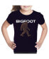 ფოტო #2 პროდუქტის Child Bigfoot - Girl's Word Art T-Shirt