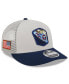 Фото #1 товара Men's Stone, Navy Tennessee Titans 2023 Salute To Service Low Profile 9FIFTY Snapback Hat
