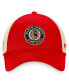 ფოტო #4 პროდუქტის Men's Red, Tan Chicago Blackhawks Original Six Mesh Snapback Hat