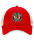 Men's Red, Tan Chicago Blackhawks Original Six Mesh Snapback Hat