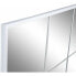 Wall mirror White Metal Crystal Window 90 x 90 x 2 cm