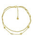 ფოტო #1 პროდუქტის Love Double Chain Anklet in Gold Plate