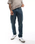 Фото #1 товара DTT rigid straight fit jeans in dark blue vintage tint