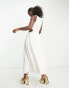 Фото #2 товара Forever New cut out waist maxi dress in ivory