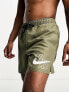 Фото #7 товара Nike Swimming Volley 5 inch large logo swim shorts in khaki