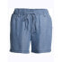 EV1 Ellen DeGeneres Women's Blue Drawstring Cotton Denim Pull-On Shorts Small