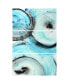 "Ripple Effect IV Abc" Frameless Free Floating Tempered Glass Panel Graphic Wall Art Set of 3, 72" x 36" x 0.2" Each