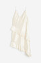 Фото #6 товара Flounced Satin Slip Dress