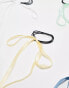 Pieces 4 pack bow detail hairbands in pastel multi