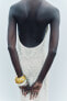 Фото #9 товара Платье-комбинация из рельефной ткани ZARA