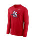 Men's Red St. Louis Cardinals Over Arch Performance Long Sleeve T-shirt