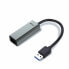 Фото #1 товара Адаптер USB—Ethernet i-Tec U3METALGLAN Чёрный