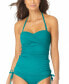 Фото #3 товара Anne Cole 284728 Women's Twist-Front Ruched Tankini Top Swimsuit, Size Small