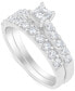 ფოტო #1 პროდუქტის Diamond Princess-Cut Bridal Set (1 ct. t.w.) in 14k White Gold