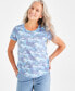 Women's Printed Crewneck Short-Sleeve Tee, Created for Macy's