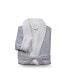 Stria Stripe Fleece and Polyester Bath Robe
