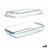 Поднос с крышкой Borcam Прозрачный Боросиликатное стекло 1,9 L (4 штук)