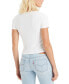 Фото #2 товара Women's Britt Cropped Snap-Front Short-Sleeve Top