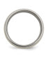 Titanium Polished with 14k Gold Inlay Wedding Band Ring