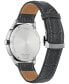 ფოტო #4 პროდუქტის Eco-Drive Men's Rolan Gray Leather Strap Watch 40mm