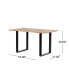 Фото #5 товара Modern Industrial Dining Table: Acacia Wood Top, Iron Frame