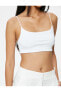 Фото #10 товара Basic İnce Askılı Crop Atlet Slim Fit