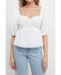 Фото #2 товара Women's Textured Back Tied Top