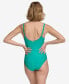 Фото #2 товара Twist-Front Tummy-Control One-Piece Swimsuit, Created for Macy's