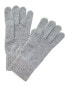 Фото #1 товара Lord & Taylor Varsity Stripe Wool-Blend Gloves Women's Grey