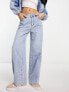 Urban Revivo wide leg jeans in blue