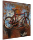 Фото #2 товара Biking Mixed Media Iron Hand Painted Dimensional Wall Art, 32" x 32" x 2.6"
