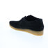 Фото #11 товара Clarks Weaver 26165081 Mens Black Suede Oxfords & Lace Ups Casual Shoes