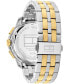 ფოტო #3 პროდუქტის Men's Quartz Two-Tone Stainless Steel Watch 44mm