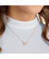 ფოტო #4 პროდუქტის Rose Gold-Tone Crystal Swan Pendant Necklace, 14-7/8" + 2" extender