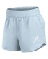 Women's Light Blue Atlanta Braves Studio Woven Vibe Shorts