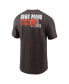 Фото #3 товара Men's Brown Cleveland Browns Blitz Essential T-shirt