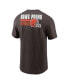 ფოტო #3 პროდუქტის Men's Brown Cleveland Browns Blitz Essential T-shirt