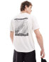 Фото #1 товара The North Face Topographic Foundation backprint logo t-shirt in off white