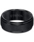 ფოტო #2 პროდუქტის Brush Finish Edged Comfort Fit Band in Tungsten Carbide