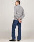 Men's Long-Sleeve Cable Knit Quarter-Zip Sweater