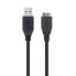 Фото #5 товара Кабель USB 3.0 A — Micro USB B NANOCABLE 10.01.1102-BK Чёрный 2 m