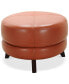Фото #6 товара Myia Tufted Leather Oval Ottoman, Created for Macy's